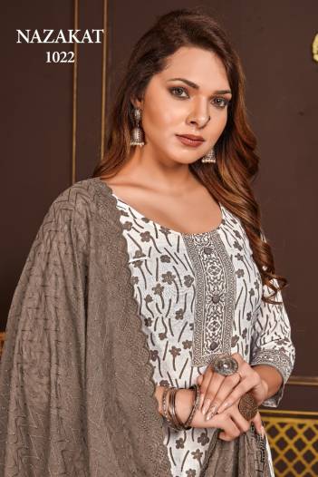 Nazakat 1022 Series By Bipson Fancy Printed Salwar Kameez Collection